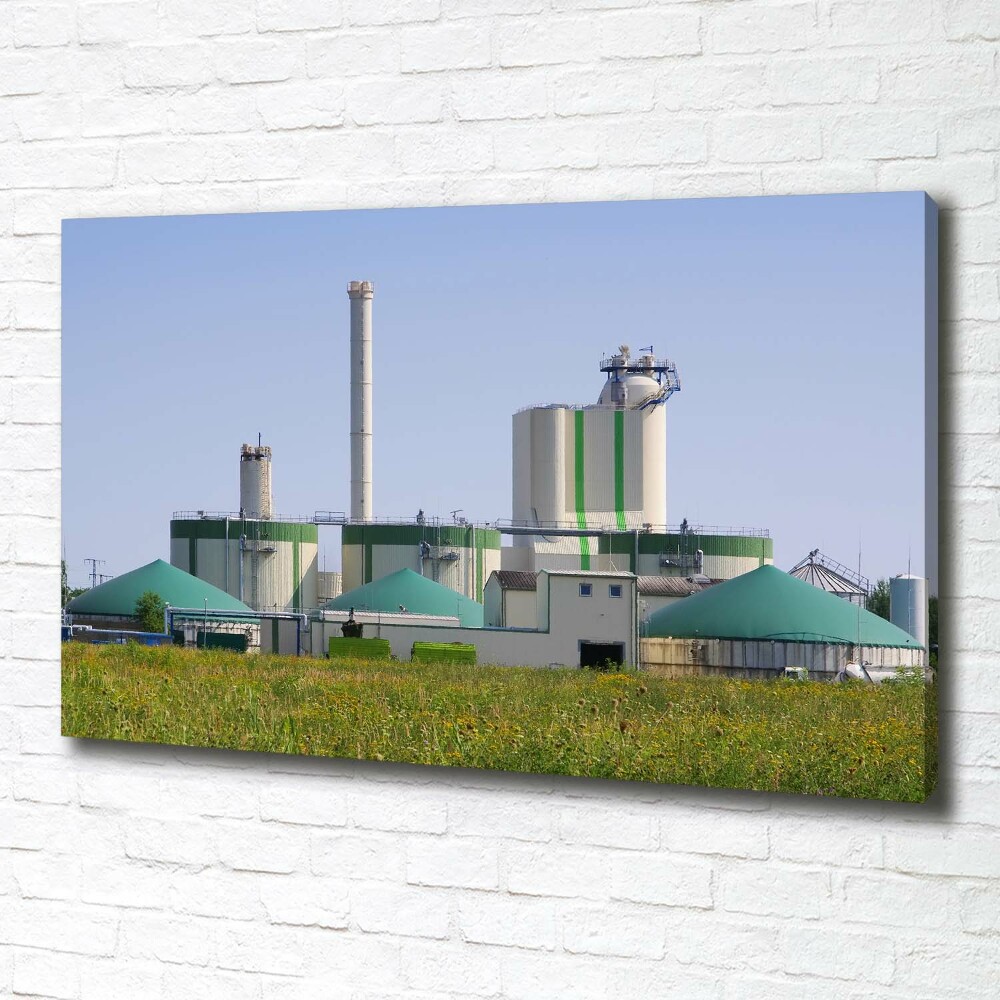 Canvas wall art Biogas plant