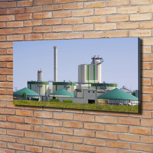 Canvas wall art Biogas plant