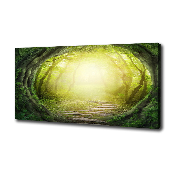 Canvas wall art Tunnel of trees