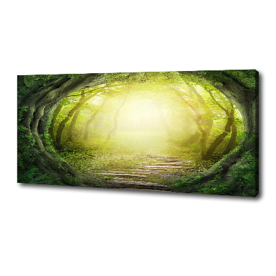 Canvas wall art Tunnel of trees