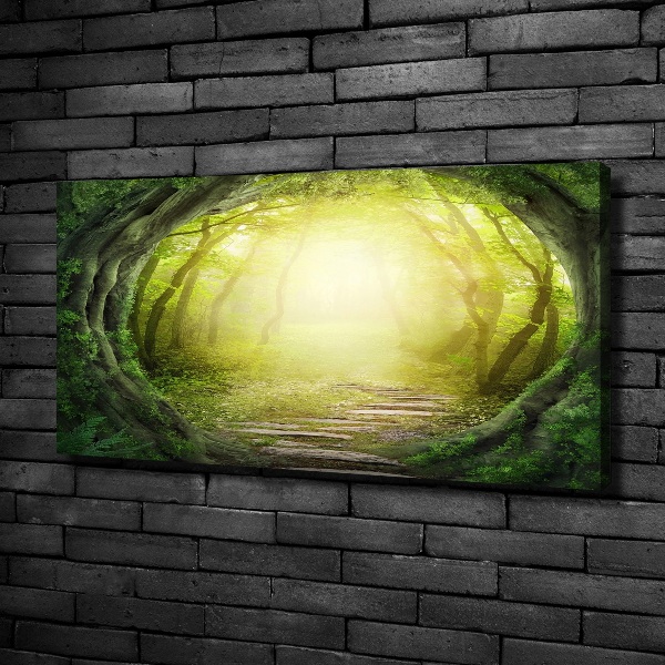 Canvas wall art Tunnel of trees