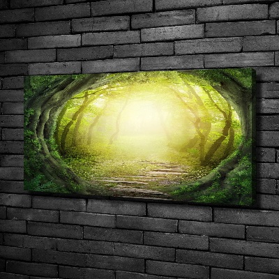 Canvas wall art Tunnel of trees