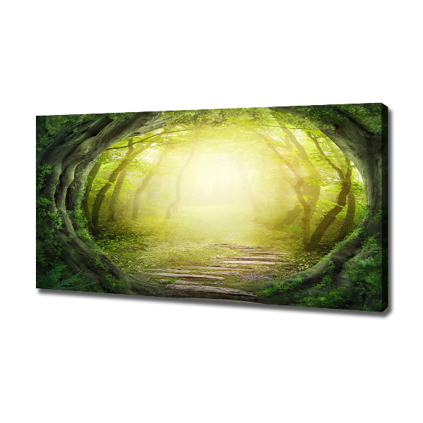 Canvas wall art Tunnel of trees