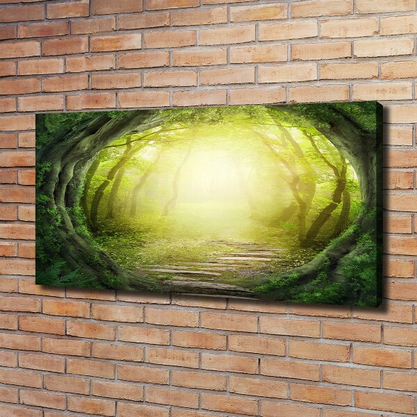 Canvas wall art Tunnel of trees