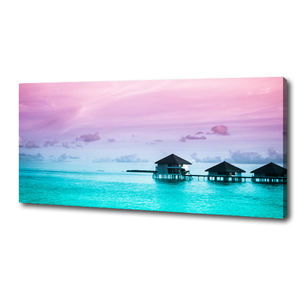 Canvas wall art Bungalowy by the water