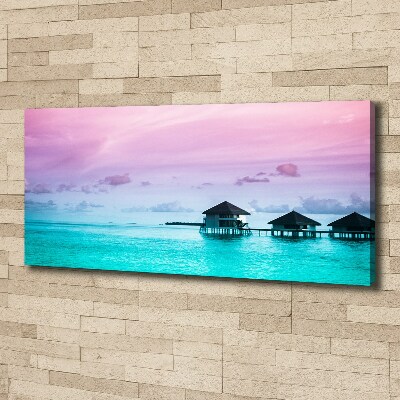 Canvas wall art Bungalowy by the water