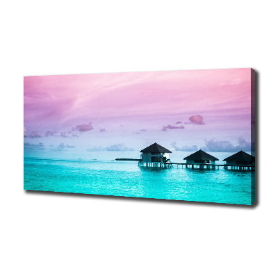 Canvas wall art Bungalowy by the water