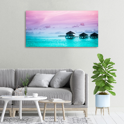 Canvas wall art Bungalowy by the water