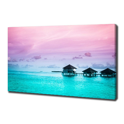 Canvas wall art Bungalowy by the water