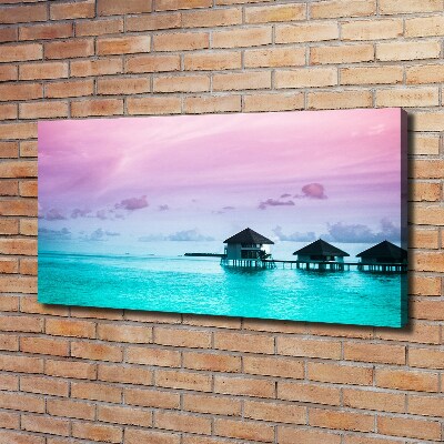 Canvas wall art Bungalowy by the water