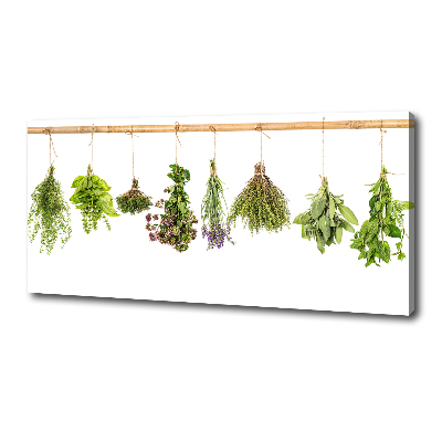 Canvas wall art Herbs on a string