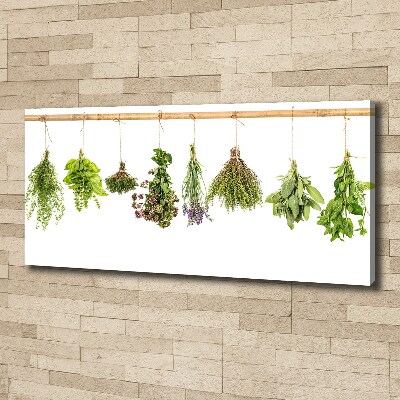 Canvas wall art Herbs on a string