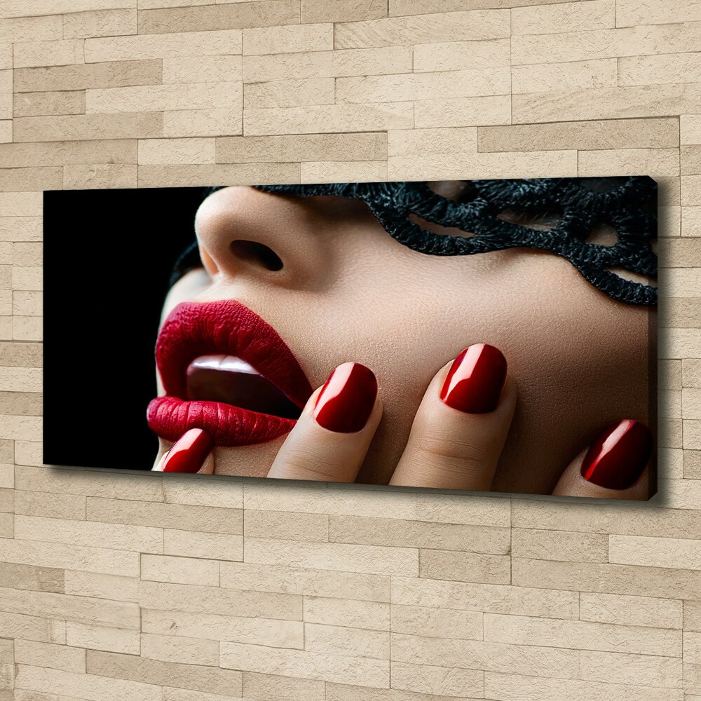 Canvas wall art Lace mask