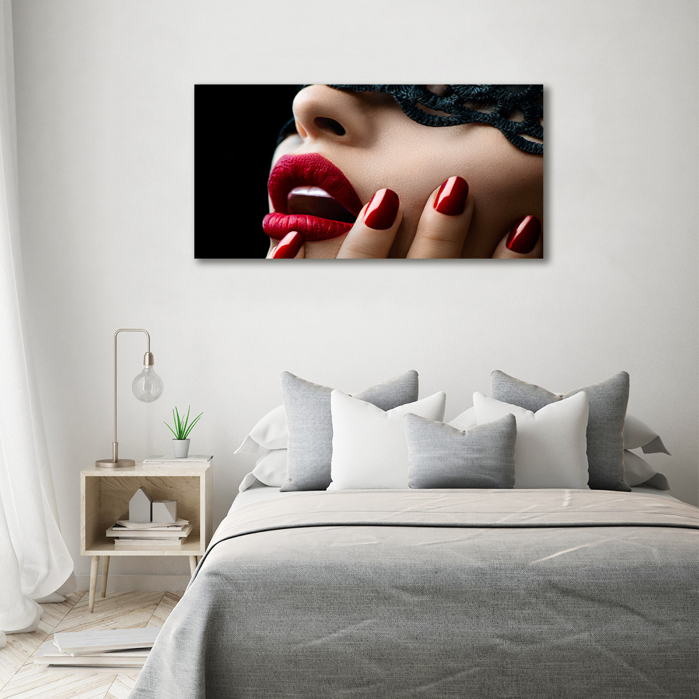 Canvas wall art Lace mask