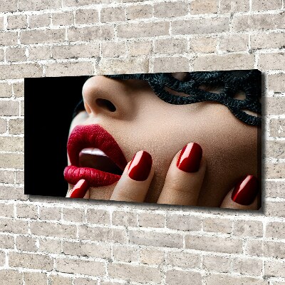 Canvas wall art Lace mask