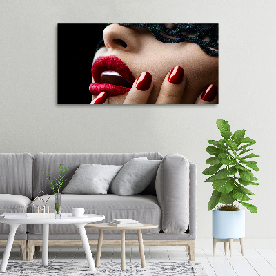 Canvas wall art Lace mask