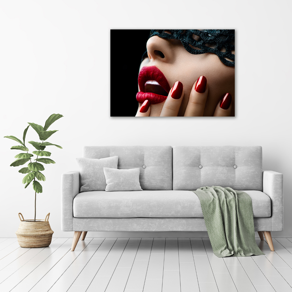 Canvas wall art Lace mask