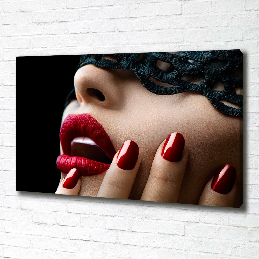 Canvas wall art Lace mask