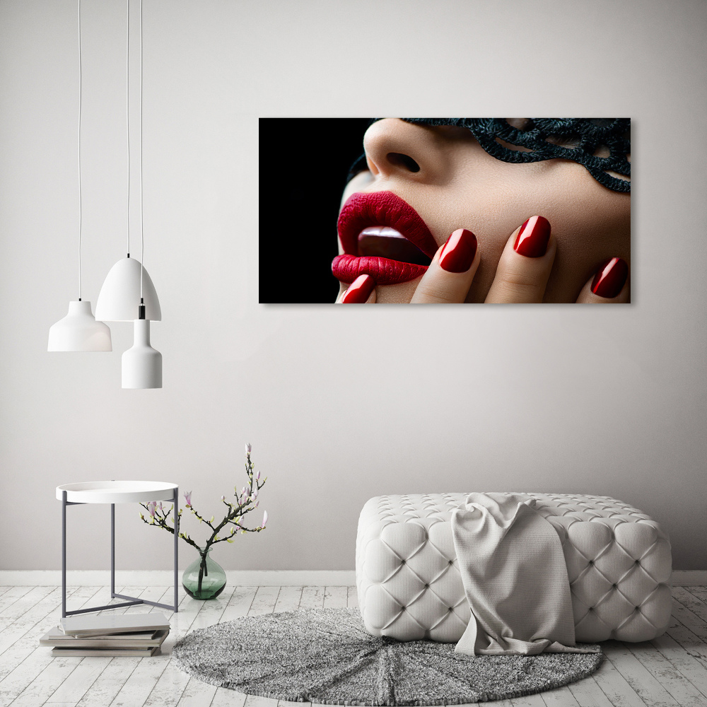 Canvas wall art Lace mask