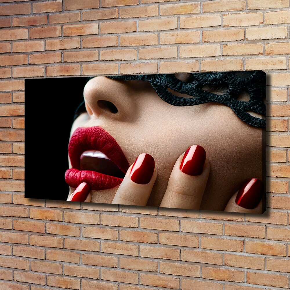 Canvas wall art Lace mask