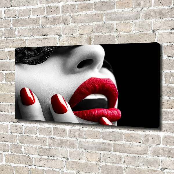 Canvas wall art Lace mask