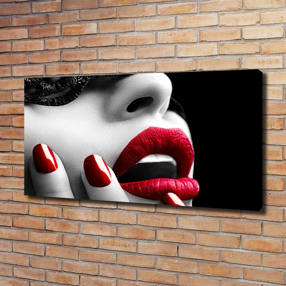 Canvas wall art Lace mask