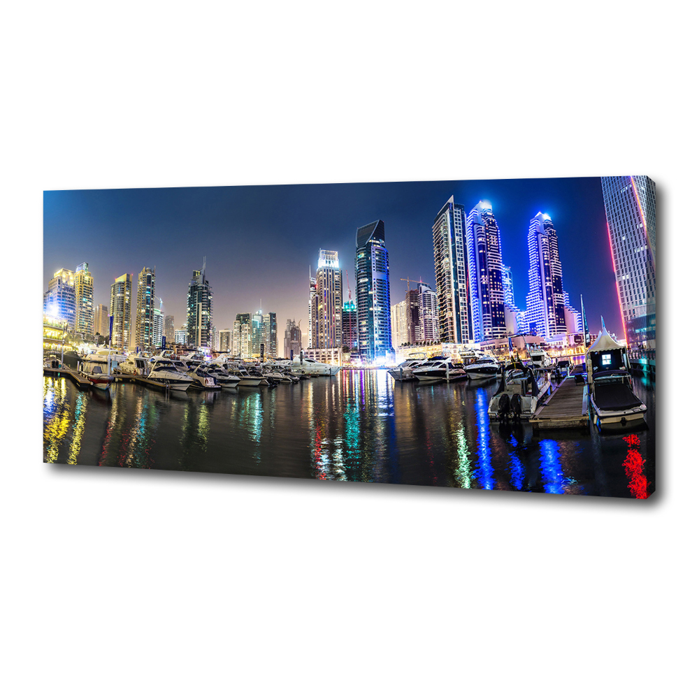 Canvas wall art Dubai at night