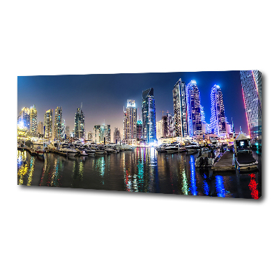 Canvas wall art Dubai at night