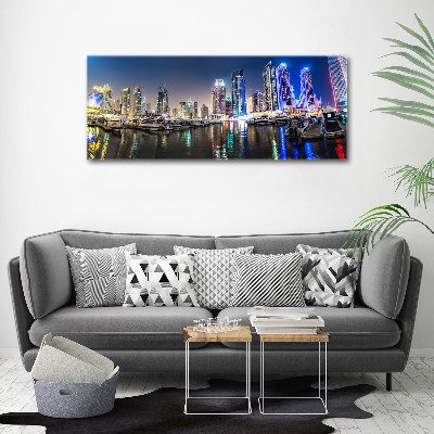 Canvas wall art Dubai at night