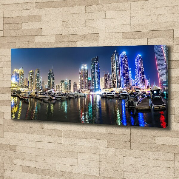 Canvas wall art Dubai at night