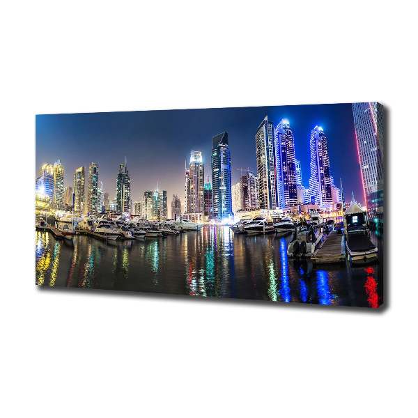 Canvas wall art Dubai at night