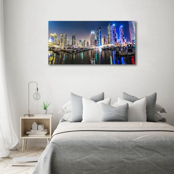 Canvas wall art Dubai at night