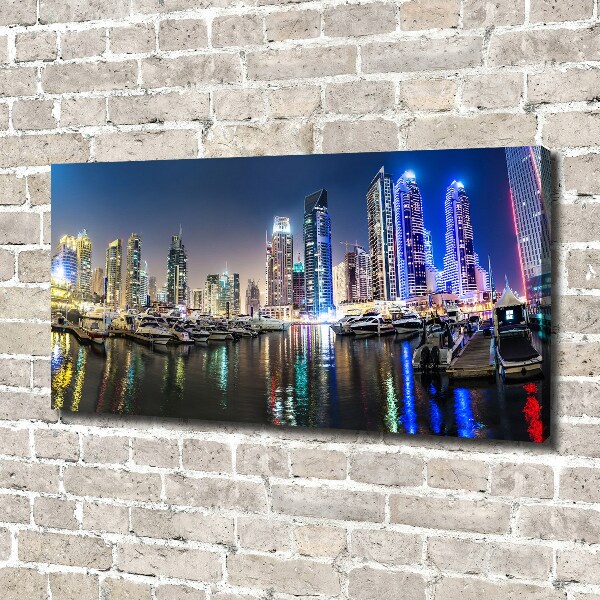 Canvas wall art Dubai at night