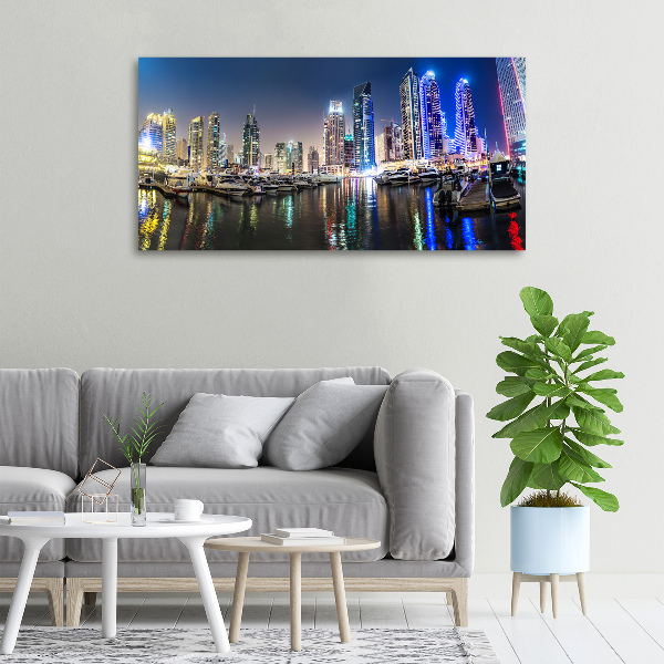 Canvas wall art Dubai at night