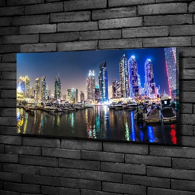 Canvas wall art Dubai at night