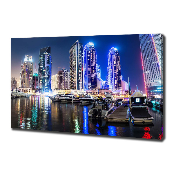 Canvas wall art Dubai at night