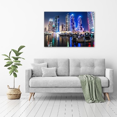 Canvas wall art Dubai at night