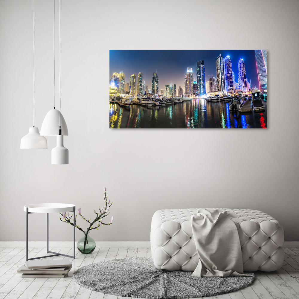 Canvas wall art Dubai at night