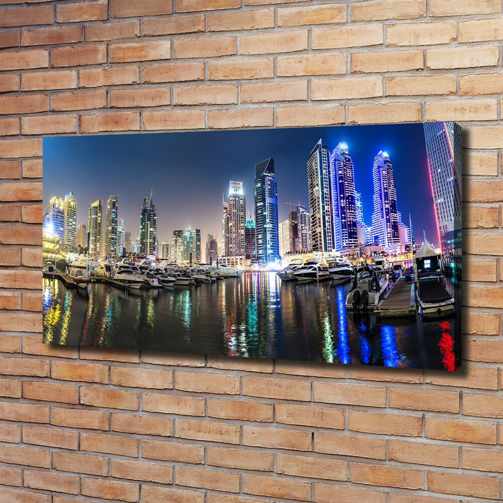 Canvas wall art Dubai at night