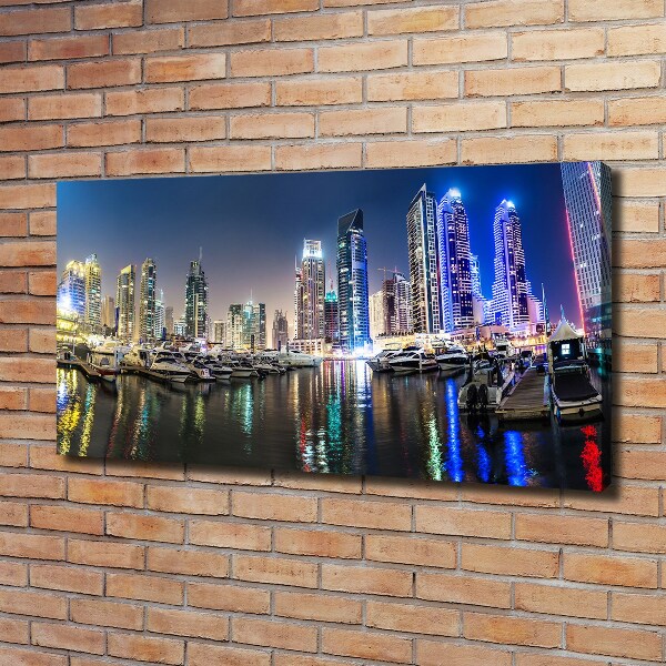 Canvas wall art Dubai at night