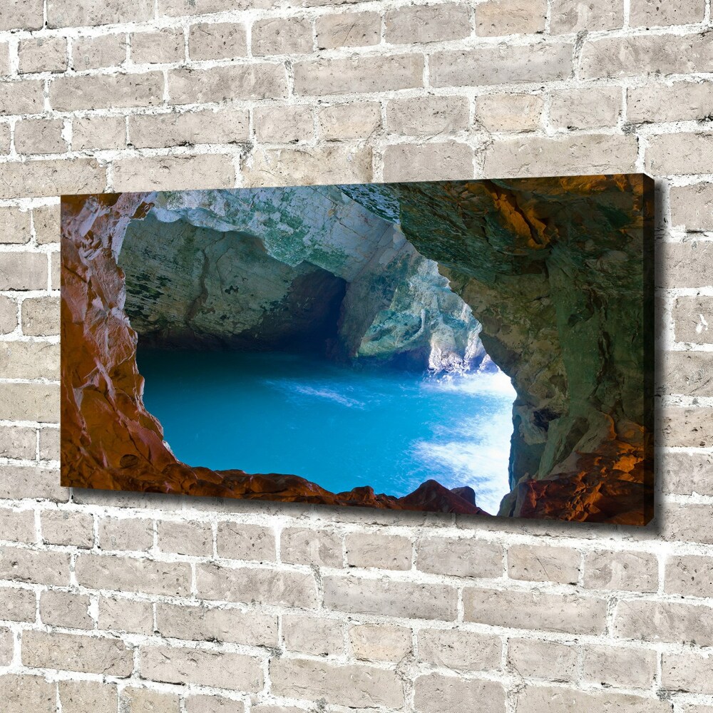 Canvas wall art Sea cave