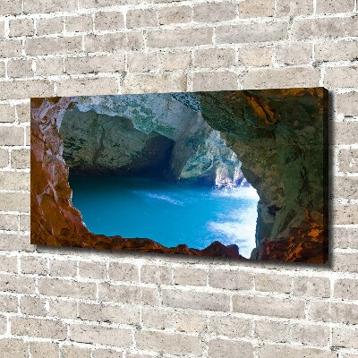 Canvas wall art Sea cave