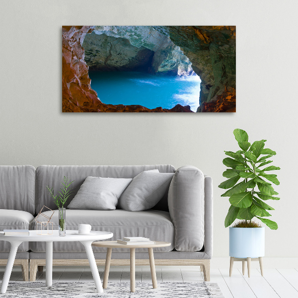 Canvas wall art Sea cave