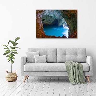 Canvas wall art Sea cave