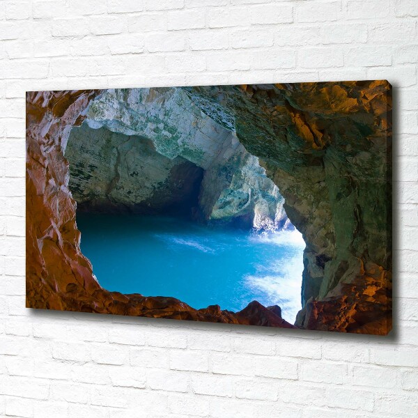 Canvas wall art Sea cave