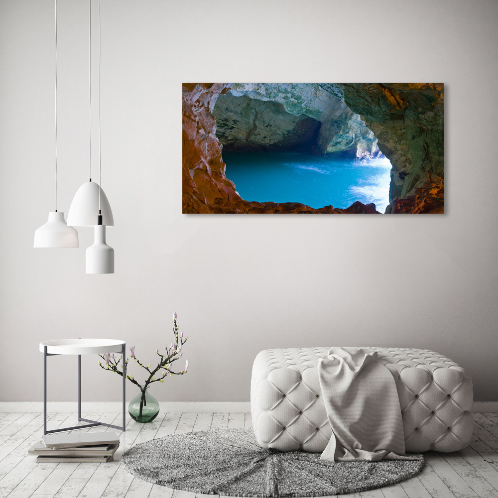 Canvas wall art Sea cave