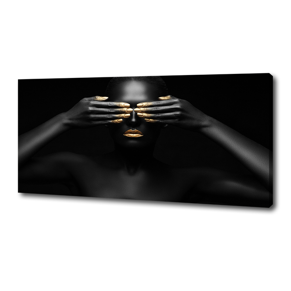 Canvas wall art A woman in black