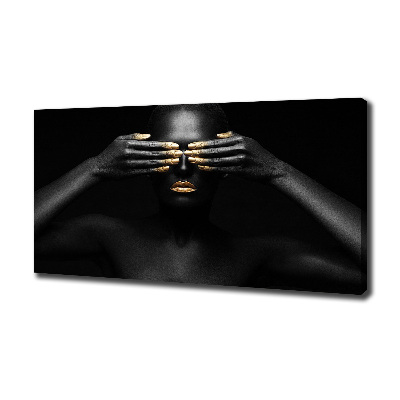 Canvas wall art A woman in black