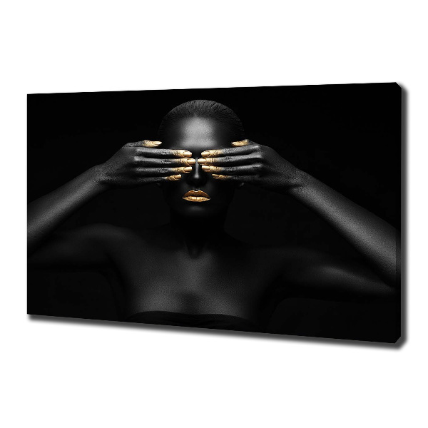 Canvas wall art A woman in black