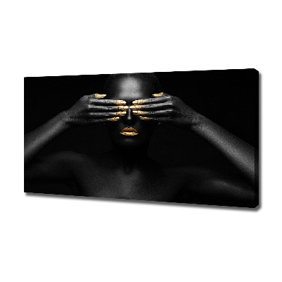 Canvas wall art A woman in black